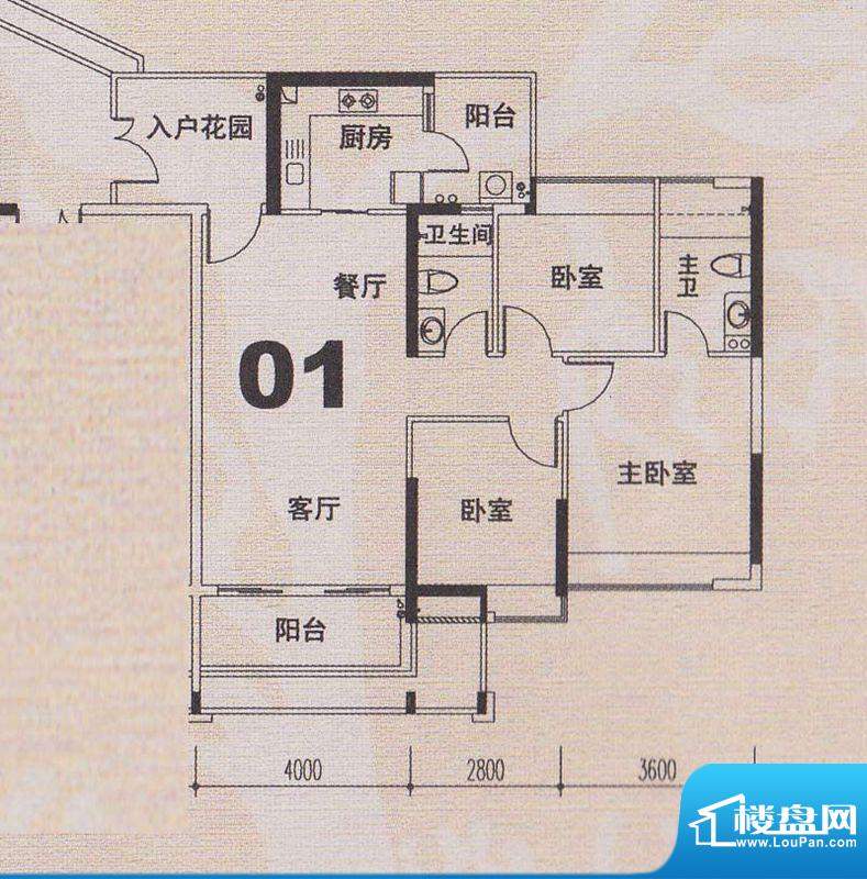 云裳丽影花园户型图_房型图_户型图大全-广州楼盘网