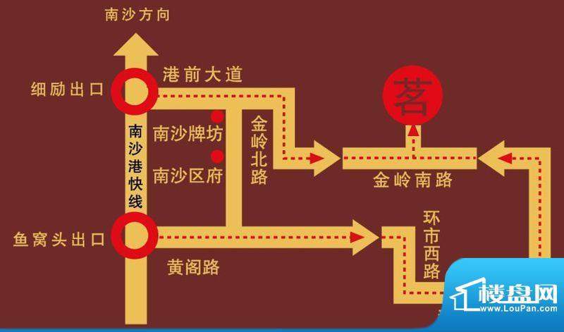 茗荔雅苑交通区位示意图