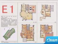 茗荔雅苑E1型别墅户面积:394.09平米