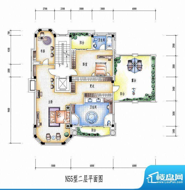 碧桂园豪庭N55型二层面积:0.00平米