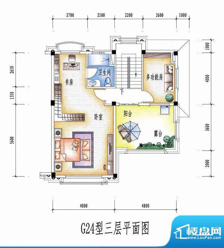 碧桂园豪庭G24型三层面积:0.00平米