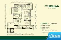 美的君兰江山D1户型面积:198.00平米