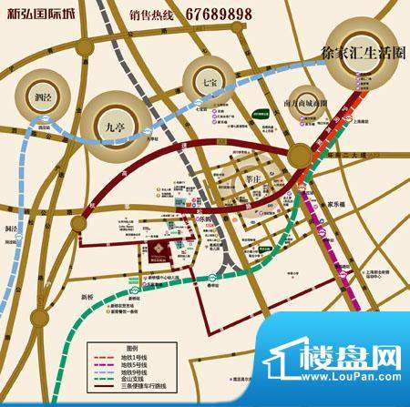 新弘国际城交通图