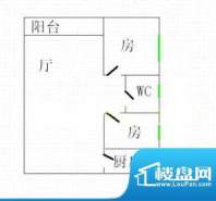 力迅T2室1厅户型图 面积:0.00平米