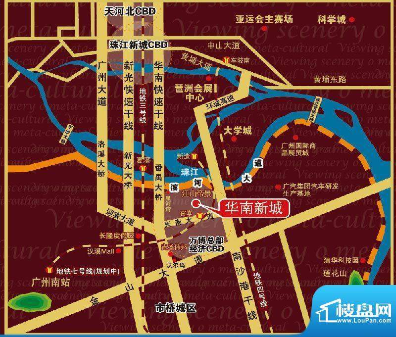 华南新城交通图