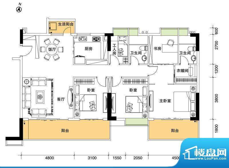 都市品格（福基苑）面积:181.74平米