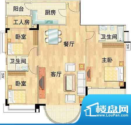 华南新城3室2厅 147面积:147.00平米