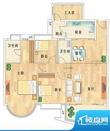 华南新城4室2厅2卫1面积:0.00平米