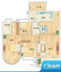 华南新城4室2厅2卫1面积:0.00平米