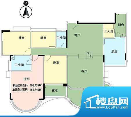 华南新城5室2厅 196面积:196.76平米