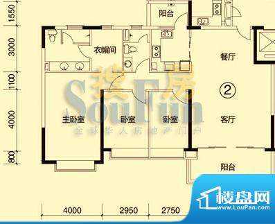 恒大绿洲2-5栋02单位面积:144.88平米