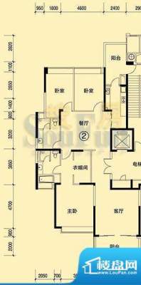 恒大绿洲15号楼02单面积:189.26平米