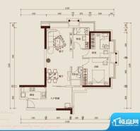 海印东山100H08户型面积:92.97平米