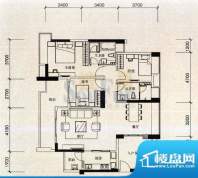 海伦堡流金岁月B户型面积:113.00平米