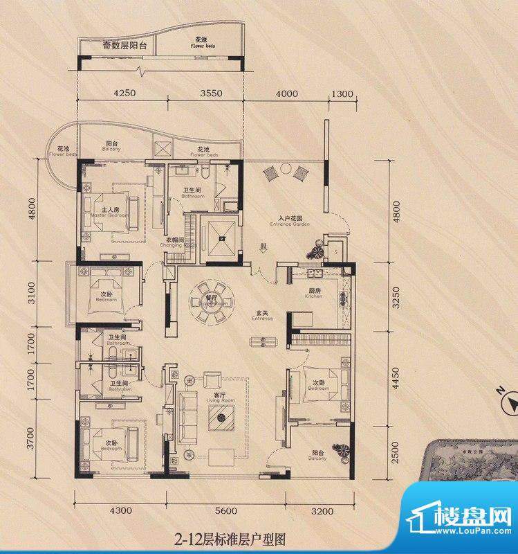 大学城馨园御府D2-0面积:197.28平米