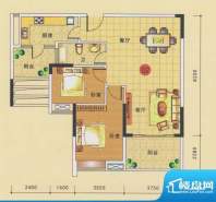 骊雅居1号楼02单元户面积:100.64平米