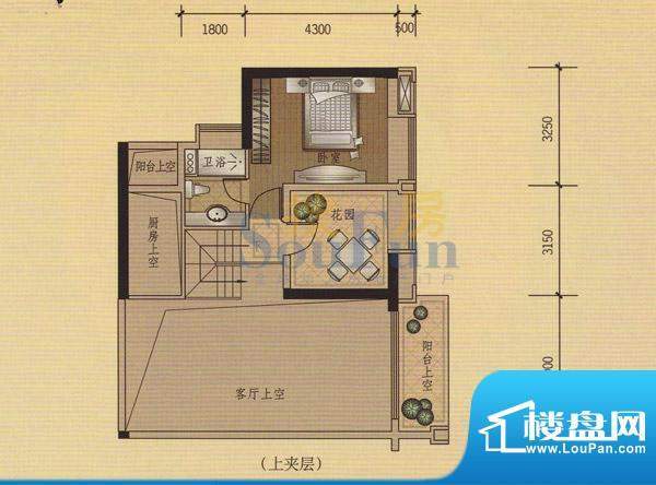 元邦明月星辉F栋复式面积:99.00平米