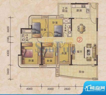 美林轩逸时光B1号楼面积:158.23平米