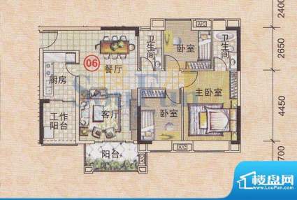 美林轩逸时光A7号楼面积:91.83平米