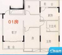 嘉尚国际公寓3室1厅面积:0.00平米