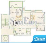 友田翡翠华庭8栋三-面积:89.56平米