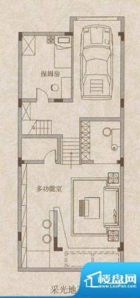 红墅1858别墅C 户型面积:221.60平米