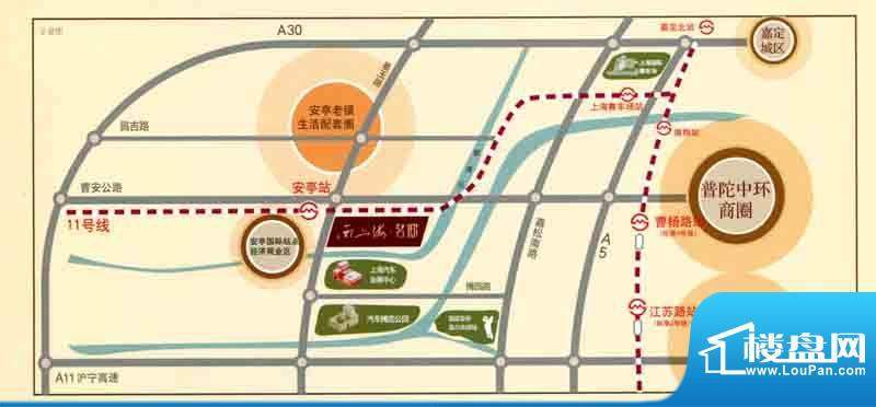西上海名邸交通图