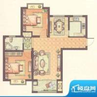 西上海名邸户型图 2面积:89.54平米