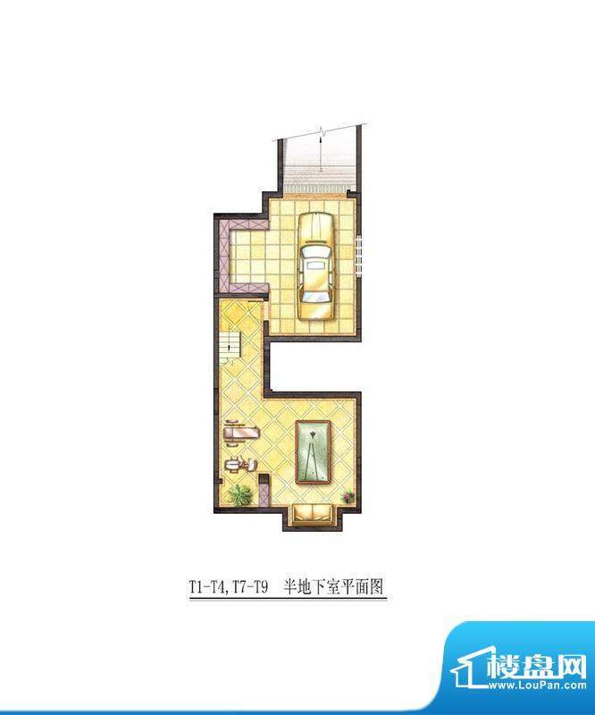 新弘国际城别墅T1-T面积:160.00平米