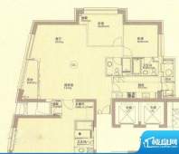 丰盛皇朝户型图 3室面积:190.16平米