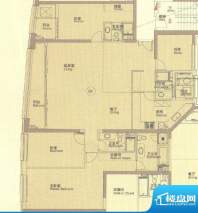 丰盛皇朝户型图 4室面积:252.55平米