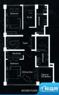 墅外B户型2层 3室3厅面积:172.00平米