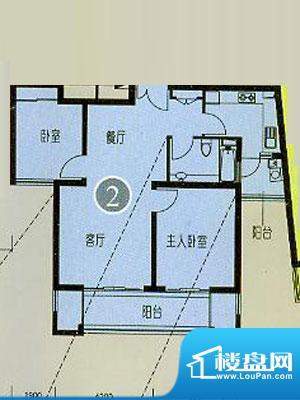 凯欣豪园6-33层户型面积:107.18平米