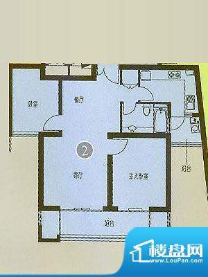 凯欣豪园5层户型图2面积:106.80平米