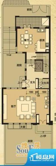 天马相城一期D2联排面积:106.26平米