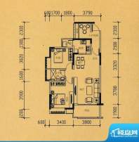 丰泰旗山绿洲5栋2单面积:87.00平米