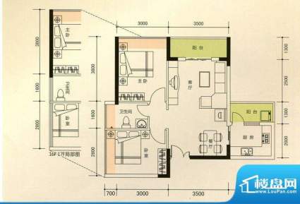 新时代家园1栋标准层面积:63.88平米