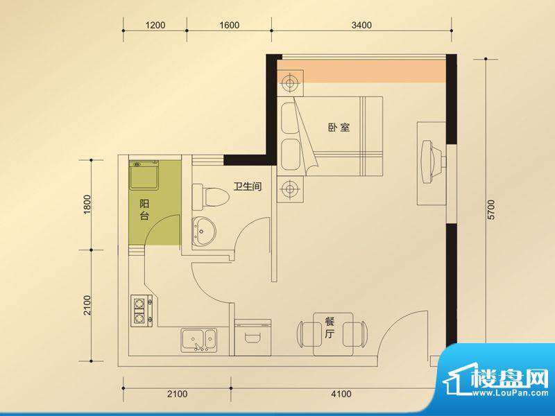 新时代家园4栋标准层面积:36.30平米
