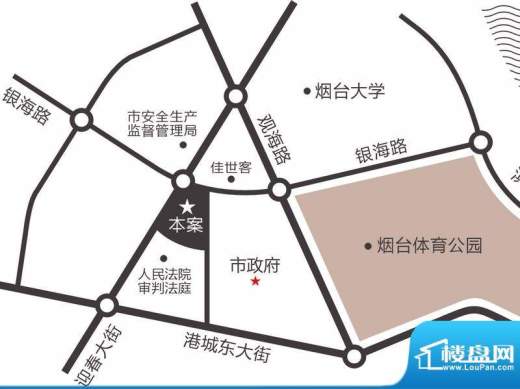 鲁商悦海中心交通图