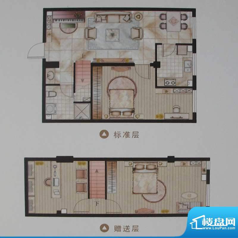 唐人中心C户型 3室2面积:80.00m平米