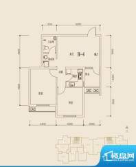 贺阳·鑫贝雅苑B4户面积:84.54m平米