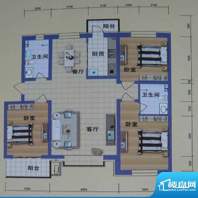 阳光嘉城二期D户型 面积:137.00m平米