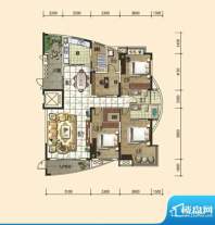 冠都现代城G户型 5室面积:187.13m平米