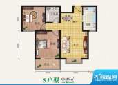 博雅A区S户型 2室2厅面积:85.25m平米
