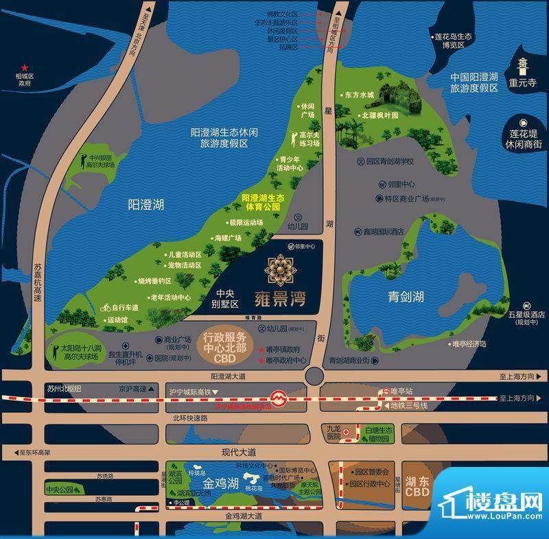 雍景湾区域图