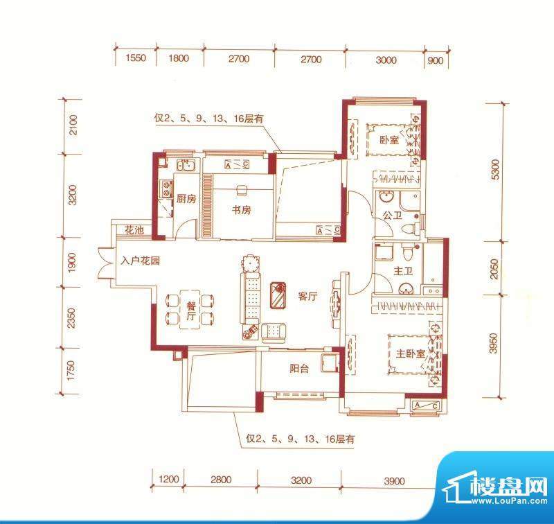 东方银座中心城御廷面积:110.00平米