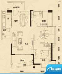 花城广场2栋月季苑0面积:87.56平米