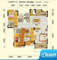 湖景壹号庄园洋房11面积:175.92平米