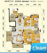 湖景壹号庄园洋房12面积:183.93平米