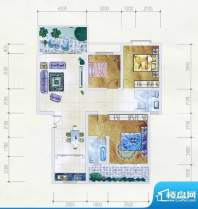 利贞嘉苑A栋B户型 3面积:117.58m平米